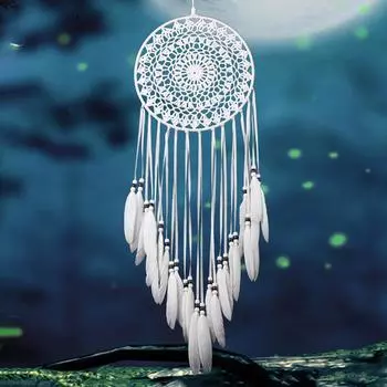 Dream Catcher Wall-mount Weaving Wind Chimes Creative Home Livingroom Bedroom Decor Pendant Girl Birthday Gift Wish Traumfnger фиолетовый