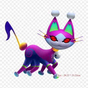 Dream Eaters Kh Necho Cat Kingdom 3D Dream Drop Distan Утюг на теплопередаче Печать Виниловые нашивки Наклейка для одежды DIY Аппликации Моющиеся нашивки