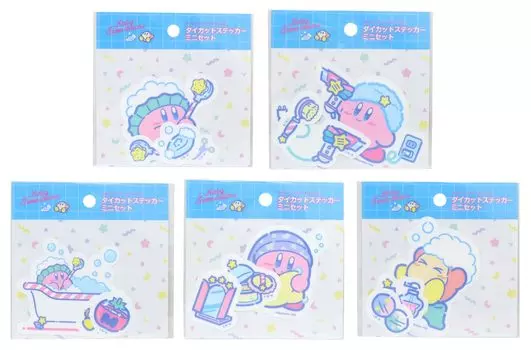 Dream Land Sticker Mini Set of 5 Types 6cm Ensky Kirby s Die-cut (Sweet Dreams) Approx.