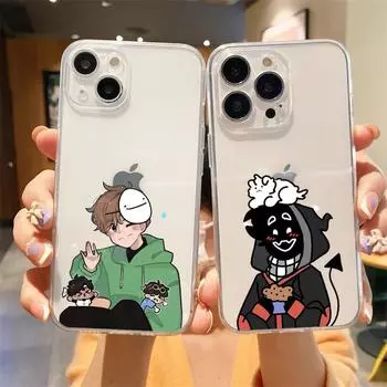 Dream Smp Cartoon Роскошный прозрачный мягкий чехол для телефона iPhone 15 14 13 12 11 Pro Max XS X XR 7 8 Plus Противоударный чехол Fundas iPhone 11