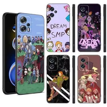 Dream Smp черный силиконовый чехол для телефона Xiaomi POCO X3 X4 NFC F3 F4 GT F5 M3 M4 M6 X5 X6 Pro 5G C55 C65 M5 POCO M3 Pro