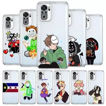 Dream Smp мультфильм новый квадратный прозрачный чехол для телефона для Xiaomi Redmi Note 12 11 9S 9 8 10 Pro + 7 8T 9C 9A 8A K40 игровой силиконовый чехол Note 12Pro Plus
