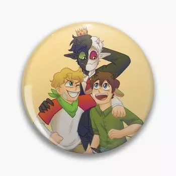 Dream Smp Tommy Tubbo и Ranboo, персонализируемая мягкая пуговица, значок на булавке, металлическая креативная одежда, подарок, шляпа, ювелирные изделия, забавный любовник, милый