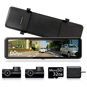 DreamMaker Передняя и задняя камеры 60 кадров в секунду Сенсор STARVIS IMX462 Видеорегистратор Цифровое внутреннее зеркало Зеркальный тип Дюйм 2 камеры Задняя камера Функция масштабирования