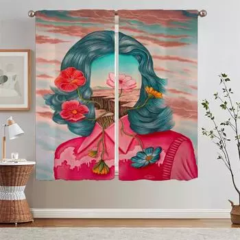 Мечты и Реальная Жизнь Плотные Шторы Гостиная Украшения Таможня Бесплатная Доставка Товары Кухонные Шторы Салон 2 Шт. W50xH70cmx2pcs-CL