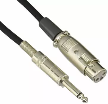 Dreamsound microphone cord 2M monaural plug XLR 3 pin (6.3 - female)