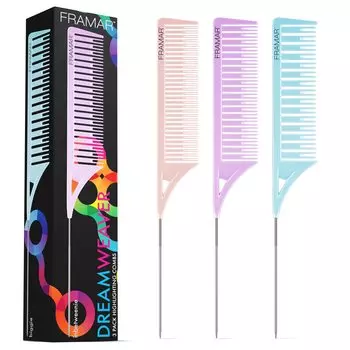 Dreamweaver comb set 3 pieces pastel