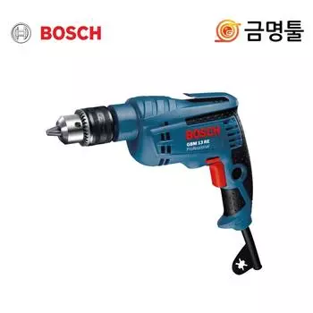 Дрель общего назначения Bosch GBM13RE, электрическая дрель, 600 Вт, дрель с патроном 13 мм + работа отвертки