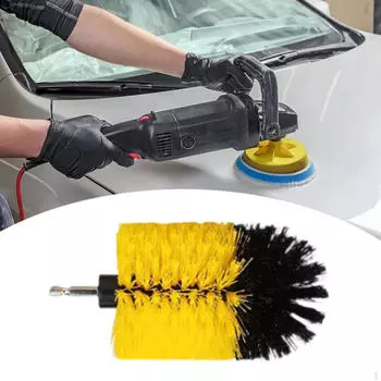 Дрель Щетка Насадка Аксессуар Простая Установка Желтые Чистящие Средства Очиститель Для Автомобиля Мойка