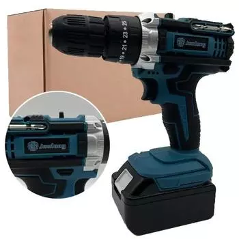 Дрель-шуруповерт Junlong, с батарейным питанием, 21 В, 1000 Нм Battery 1Pcs синий