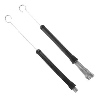 Dreld Drum Wire Brushs Drum Stick Brush Выдвижная выдвижная выдвижная удобная резиновая ручка 1 пара