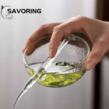 Дренажная чаша с узором «молоток» Метод заваривания Стеклянная чаша для чая Дренажная чаша Чайник для зеленого чая Японская ярмарка Чашка Чайный сервиз Чахай