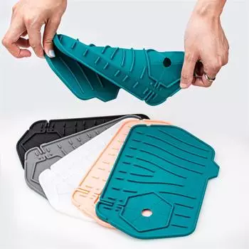 Дренажная прокладка, приподнятая водоблокирующая полоса, простая и быстрая установка, способ упаковки, размер в мешке 24,5 х 15,4 см, водонепроницаемая прокладка зелёный