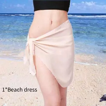Dress Beach Shawl Scarf Versatile Beachwear Summer Women Solid Color Up Cover