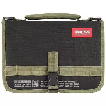 DRESS Jig Holders 16 Содержит Core Hard Boat PVC Jigging Tackle Sturby Multi-Storage Bag, 19~24 см блесны, Материал, Оболочка, Разделяет, Организует,