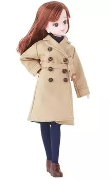 dress VERY collaboration coordination dress trench coat set Licca-chan Licca-chan бежевый
