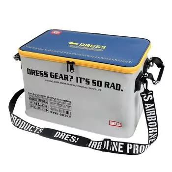 DRESS Водонепроницаемый Carry Cargo Mini 36 л с крышкой Серый x Синий Предотвращение стихийных бедствий Багажник Грузовой контейнер Вейдерсы Большая вместимость Складной