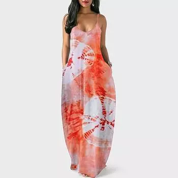 Dresses for Women Casual, Women s Long Maxi Dress Sexy Sleeveless Plus Size Sum XL