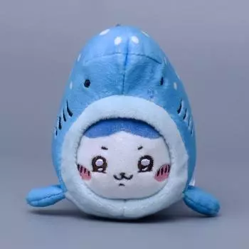 Dressing Cross Chiikawa Shark Plush Toy Cartoon Doll Backpack Keychain Pendant Hachiware