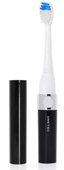 DRETEC чистит зубы во время или после Sonic электрическая зубная щетка Black [На работу, в дорогу, на обед] Доктор. Соник ТБ-303БК