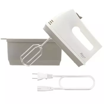 dretec hand high 5 speed шнур питания и чехол, в котором можно хранить японский бежевый миксер, легкий, мощный, быстрый, пушистый, настройки, венчик, современный,