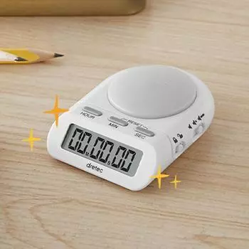 DRETEC Время обучения Таймер Часы Секундомер Светодиодный звук Мини-часы мятный