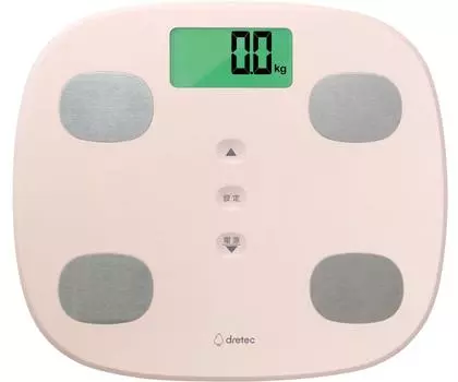 dretec Weight Scale Body Composition Meter Health Meter Body Scale Digital BS-246PK (Pink)