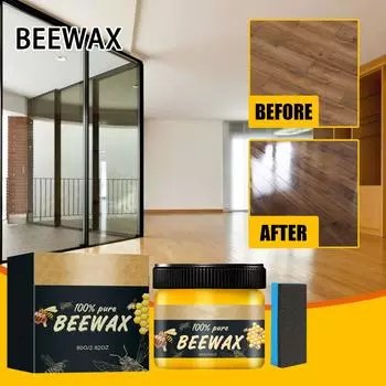 Древесина Приправа Пчелиный воск Полировка мебели Пчелиный воск Водостойкий воск Полироль Воск для ухода за деревянной мебелью A2