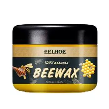 Древесина уход приправа пчелиный воск натуральный воск воск для чистки мебели (с губкой) Великобритания