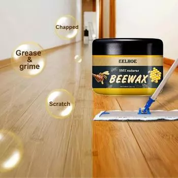 Древесина уход приправа пчелиный воск натуральный воск воск для чистки мебели (с губкой) КДЕ