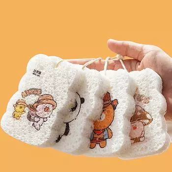 Древесная масса, хлопок, мытье посуды, не содержащее масла, губка, впитывающая, большая тряпка для посуды, волшебная щетка для посуды, кухонный инструмент для чистки 1pc