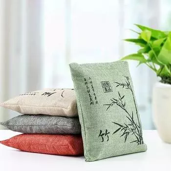 Древесный уголь, ароматический свежий воздух, очиститель воздуха, устранители запахов, удаление запаха, бамбуковый угольный мешок 100g