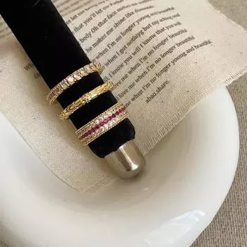 Древнее тяжелое промышленное легкое роскошное полное бриллиантовое кольцо для женщин, нишевое, чувственное, индивидуальное, модное, изысканное, универсальное кольцо для поездок на работу