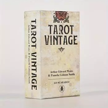 Древнее Великое Таро, итальянское винтажное Таро Уэйта, карточные игры с гаданием для развлечения, игровые карты для семейных вечеринок 1 Set Of Retro Cards