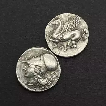 Древнегреческая мифология Летающая лошадь Афина Богиня мудрости металлический значок ремесло монета украшение подарок копия 1pcs