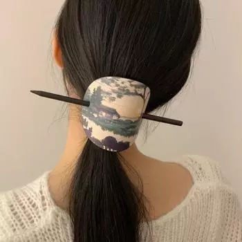 Древние картины для женщин кожаная палочка для волос в китайском стиле заколка для волос аксессуары для волос B