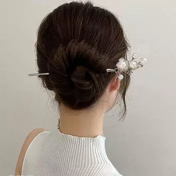 Древние палочки для волос, старинные китайские женские палочки для волос, женские жемчужные украшения, палочки для волос, головной убор ханьфу, шпильки, аксессуары N1