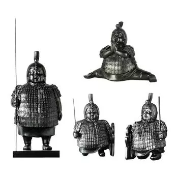 Древние терракотовые солдаты коллекционные традиционные статуэтки китайских солдат Цинь расписанные вручную изысканные для декора рабочего стола спальни