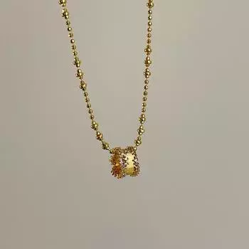 Древние звезды циркон кулон на талии ожерелье женское легкое роскошь ретро мода темперамент универсальная цепочка на шею свитер цепочка