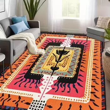 Древний Египет абстрактный ковер и коврик для гостиной коврик красочный тигр леопард фигурка ванная нескользящая спальня фланель домашний декор 40X60cm-16x24in