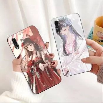 Древний красивый чехол для телефона для Huawei P50 P40 P30 P20 Pro Mate 40 30 20 Pro Nova 9 8 7 ПК Стеклянный чехол для телефона Huawei P50 Pro