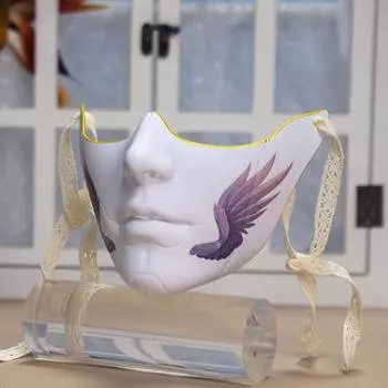 Древний макияж нижняя половина лица Cos Beauty Prop рот крышка механический стиль женщины мужчины половина лица маска для карнавалов Хэллоуин