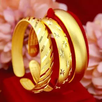 Древний метод золотого цвета, браслет с открытым сердцем, полный звезд, браслет с метеоритным дождем, женский one size16-22CM