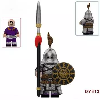 Древняя китайская железная плавающая фигурка солдата строительный блок игрушка