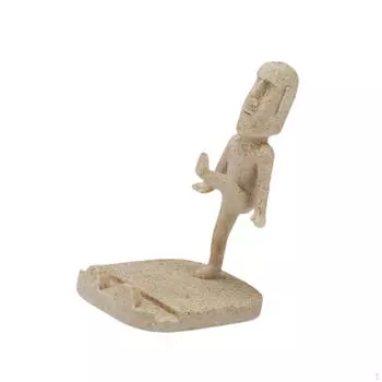 Древняя скульптура головы Моаи Подставка для телефона для современного настольного компьютера Lift Feet