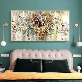 Древо Жизни Пейзаж Картина Маслом Холст Стены Искусства Плакат Современная Спальня Украшение Картина 20cm40cm NoFrame