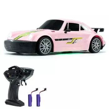 Дрифт-машинка с дистанционным управлением, 1:20 4WD Электрический игрушечный автомобиль 2.4G Перезаряжаемый гоночный автомобиль с фарами 3 1 Battery чёрный