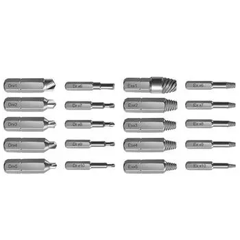 Drill Bit Screw Disassembler Grey Metal Power Tools 4mm