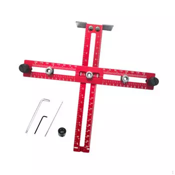 Линейка позиционирования сверла, деревообрабатывающая Т-образная линейка, высокоточный портативный многоугловой измерительный прибор