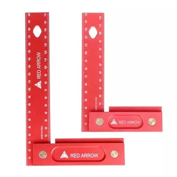 Drillpro 150/200 мм метрическая точность деревообрабатывающий квадратный инструмент для разметки из алюминиевого сплава с широким сиденьем L 90 ° прямоугольная линейка